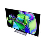 LG OLED evo C3 55 inch 4K Smart TV 2023, Angled view from above., OLED55C36LA, thumbnail 12