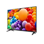 LG 55 Inch LG UHD AI UT73 4K Smart TV AI Magic remote HDR10 webOS24 2024, Slightly-angled left-facing side view of LG UHD TV, UT73, 55UT73006LA, thumbnail 3