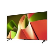 LG 77 Inch LG OLED evo B4 4K Smart TV AI Magic remote Dolby Vision webOS24 2024, Slightly-angled left-facing side view of LG OLED TV, OLED B4, OLED77B46LA, thumbnail 2