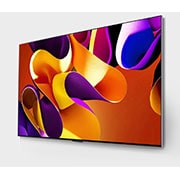 LG 77 Inch LG OLED evo G4 4K Smart TV AI Magic remote Dolby Vision webOS24 2024, Slightly-angled left-facing side view of LG OLED evo TV, OLED G4 on the wall, OLED77G46LA, thumbnail 3