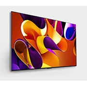LG 77 Inch LG OLED evo G4 4K Smart TV AI Magic remote Dolby Vision webOS24 2024, Right-facing side view of LG OLED evo TV, OLED G4 on the wall, OLED77G46LA, thumbnail 6