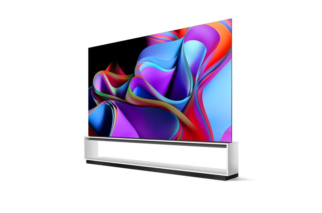 LG SIGNATURE OLED 8K Z3 88 inch Smart TV 2023, Slightly-angled left-facing side view., OLED88Z36LA, thumbnail 3