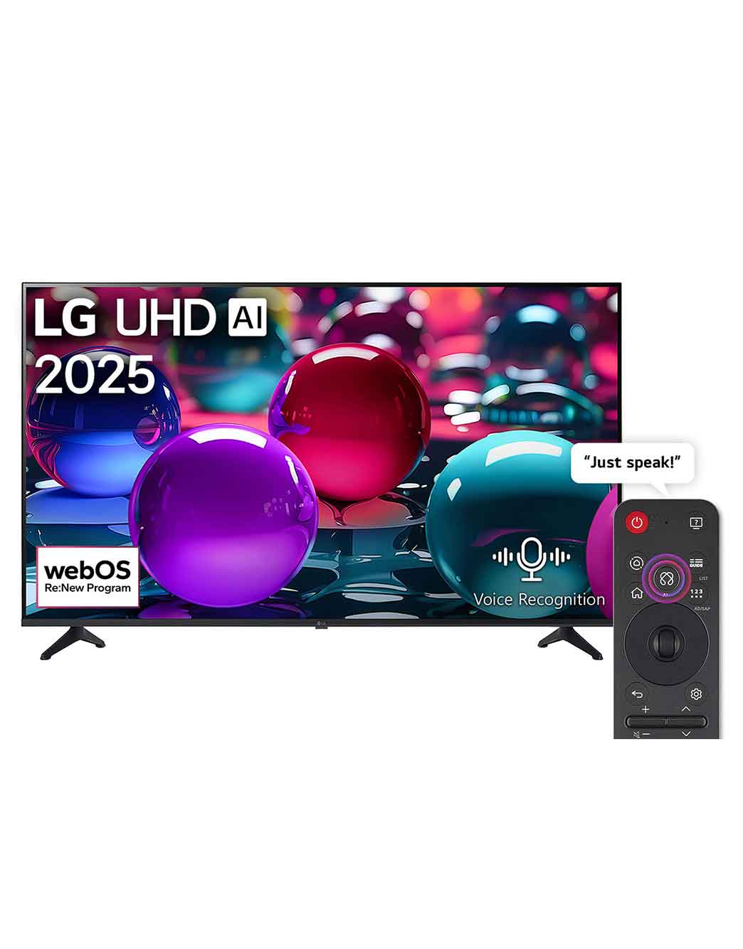 50 inch LG UHD AI UA73 4K Smart TV AI Magic Remote Ready HDR10