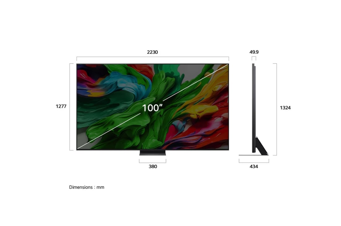 LG 100 inch LG QNED evo AI QNED86 4K 120Hz Smart TV AI Magic remote webOS25 2025, 100QNED86A6, thumbnail 4