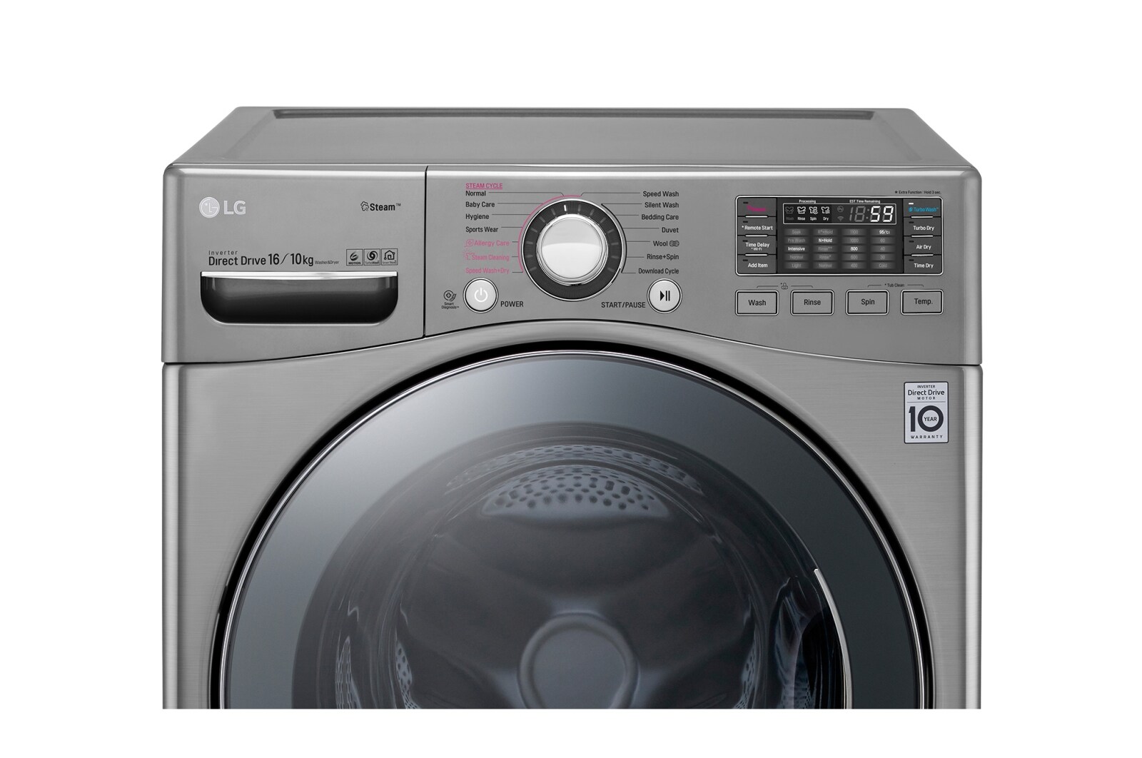LG AllinOne Washer Dryer Combo With Steam TurboWash , 42 OFF