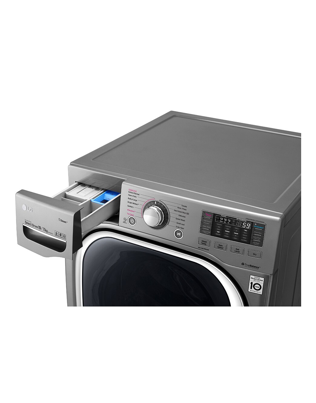 LG Front Load (Wash & Dry)Washing Machine 20/11kg, Silver, Inverter