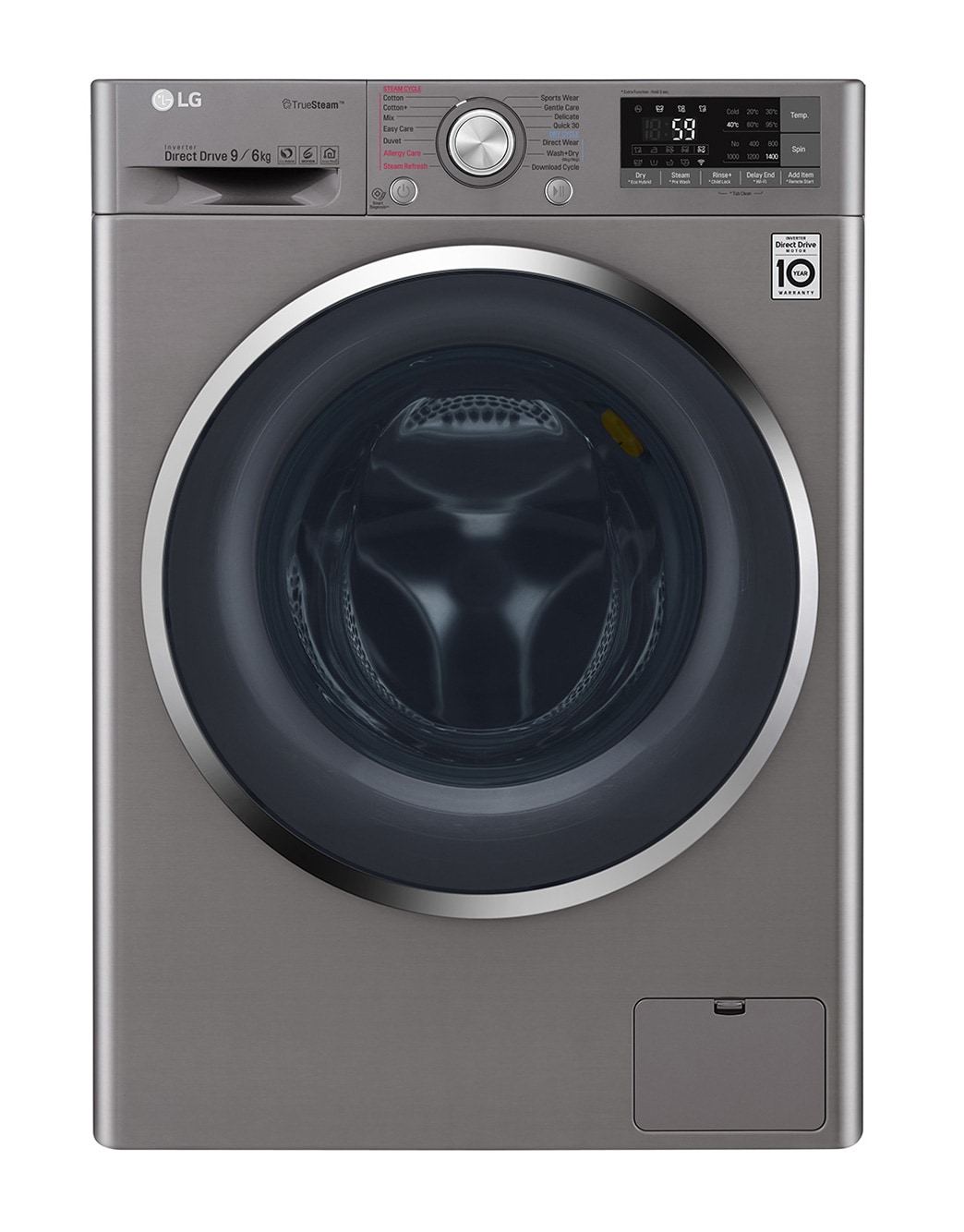 LG Front Load Wash Dry Washing Machine 9 6kg F4J8FH2S