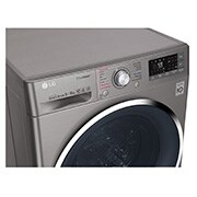 LG Front Load (Wash & Dry)Washing Machine 9/6kg, Silver, Inverter Direct Drive Motor, TurboWash, TrueSteam, Smart Diagnosis, F4J8FH2S, thumbnail 7