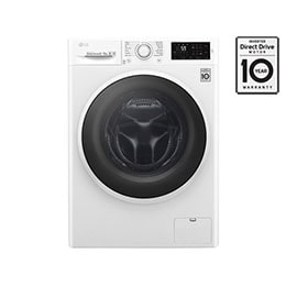 Front Load (Wash & Dry) Washine Machine 8/5kg, White, Inverter Direct Drive Motor, TurboWash, TrueSteam, Smart Diagnosis2