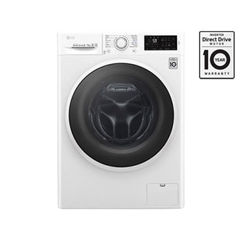 Front Load (Wash & Dry) Washine Machine 8/5kg, White, Inverter Direct Drive Motor, TurboWash, TrueSteam, Smart Diagnosis1