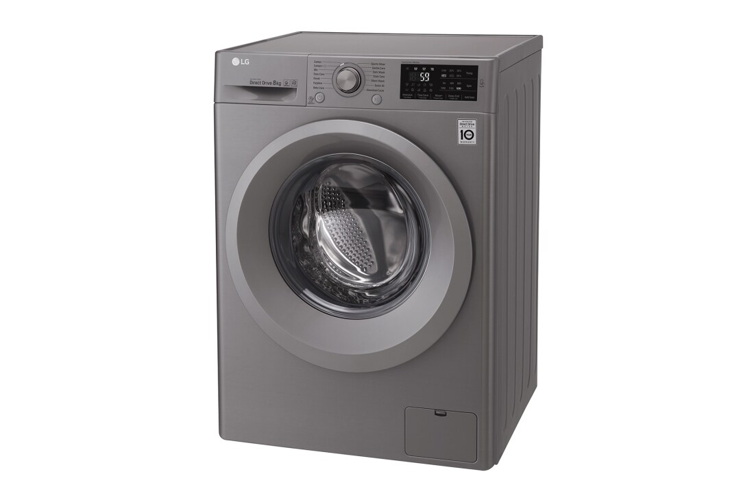 LG Front Load (Wash Only) Washing Machine 8kg, Silver, Inverter Direct Drive Motor, 6 Motion DD, Smart Diagnosis, F2J5TNP7S, thumbnail 12
