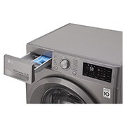 LG Front Load (Wash Only) Washing Machine 8kg, Silver, Inverter Direct Drive Motor, 6 Motion DD, Smart Diagnosis, F2J5TNP7S, thumbnail 5