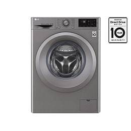 Front Load (Wash Only) Washine Machine 6kg, Silver, Inverter Direct Drive Motor, 6 Motion DD, Smart Diagnosis