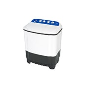LG Twin Tub Washing Machine 7kg, Blue White, Roller Jet Pulsator, Wind Jet Dry, 3 Main Program, WP-850RC, thumbnail 1