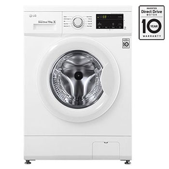 Front Load (Wash Only) Washine Machine 7kg, White, Inverter Direct Drive Motor, 6 Motion DD, Smart Diagnosis1