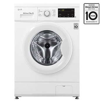 Front Load (Wash Only) Washine Machine 7kg, White, Inverter Direct Drive Motor, 6 Motion DD, Smart Diagnosis