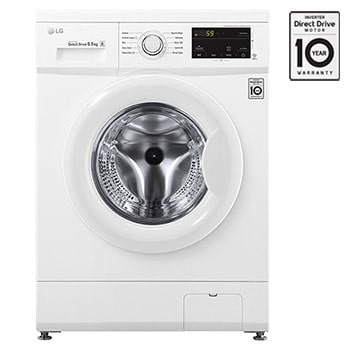 Front Load (Wash Only) Washine Machine 6.5kg, White,  Inverter Direct Drive Motor, 6 Motion DD, Smart Diagnosis1