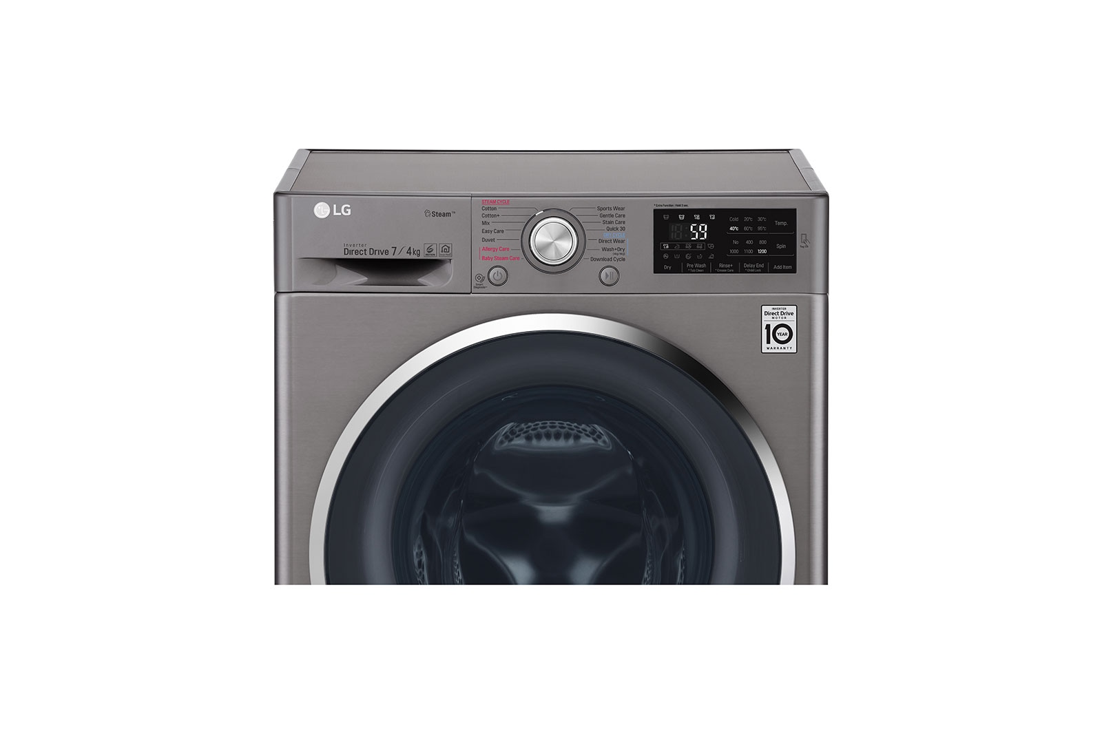 LG 7/4kg Front Load Washing Machine F2J6HGP2S LG Africa