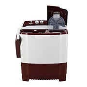 LG 8.0kg Twin Tub washing machine with Plastic Body, Roller Jet Pulsator, 3 Wash Program, WP-850RD, WP-850RD, thumbnail 2