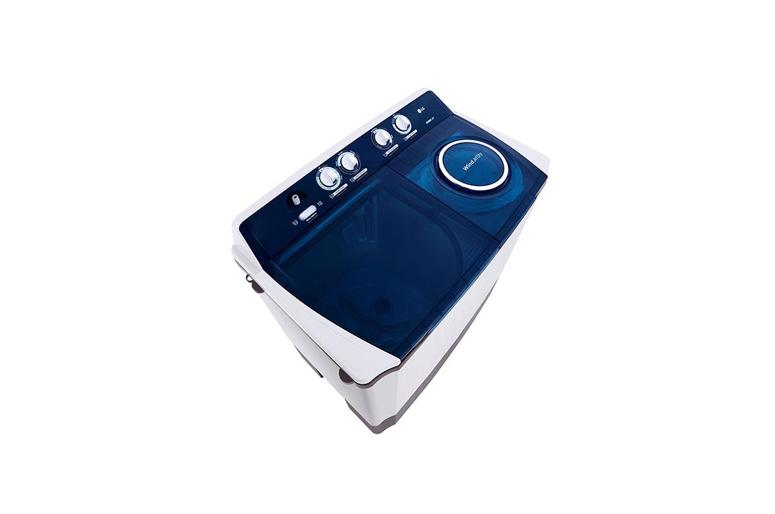 LG 13KG Twin Tub Washer, Roller Jet, 3 Wash Programs, Lint Filter, P1461RWPL - 30 Degree view, P1461RWPL, thumbnail 3