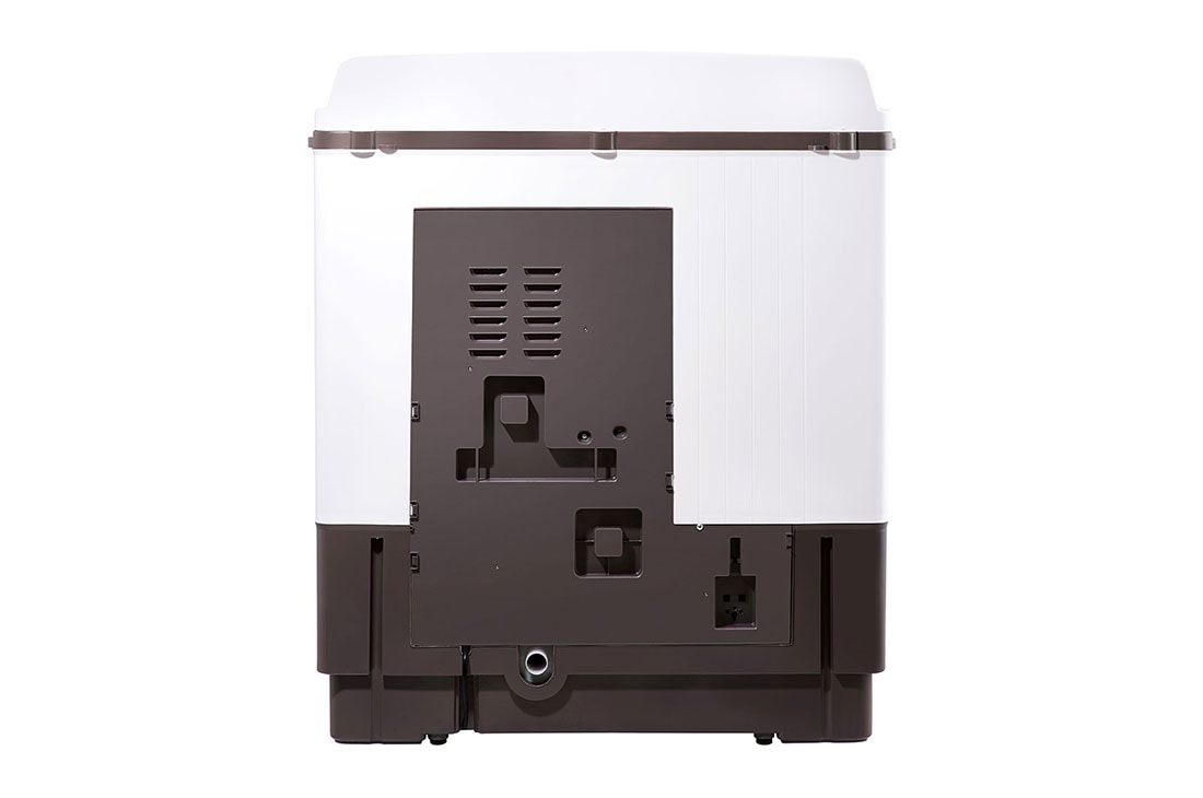 LG 13KG Twin Tub Washer, Roller Jet, 3 Wash Programs, Lint Filter, P1461RWPL Back View, P1461RWPL, thumbnail 12