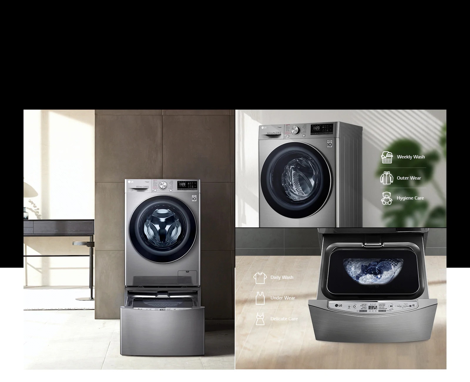 TWINWash™ Mini suits your lifestyle and interior design needs