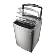 LG 16KG Top Load Washing Machine with Smart Inverter Control, right side high angle open motion, T1666NEHT2B, thumbnail 7
