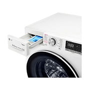 LG 10.5/7 Kg Front Load Washing Machine, F4V5RGP0W - Drawer Open, F4V5RGP0W, thumbnail 5
