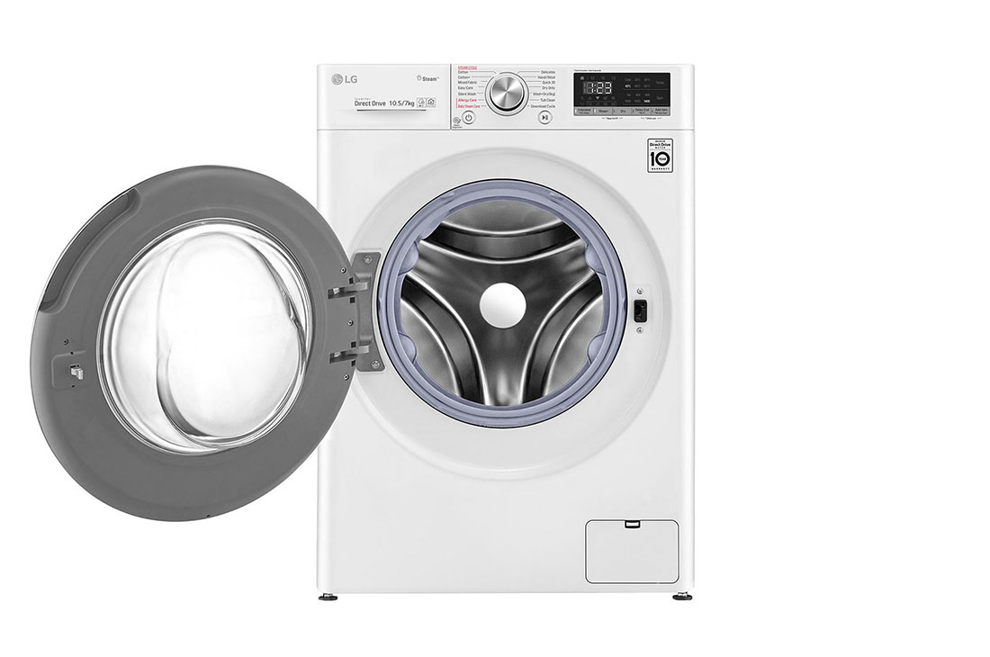 LG 10.5/7 Kg Front Load Washing Machine, F4V5RGP0W - Front Open, F4V5RGP0W, thumbnail 2