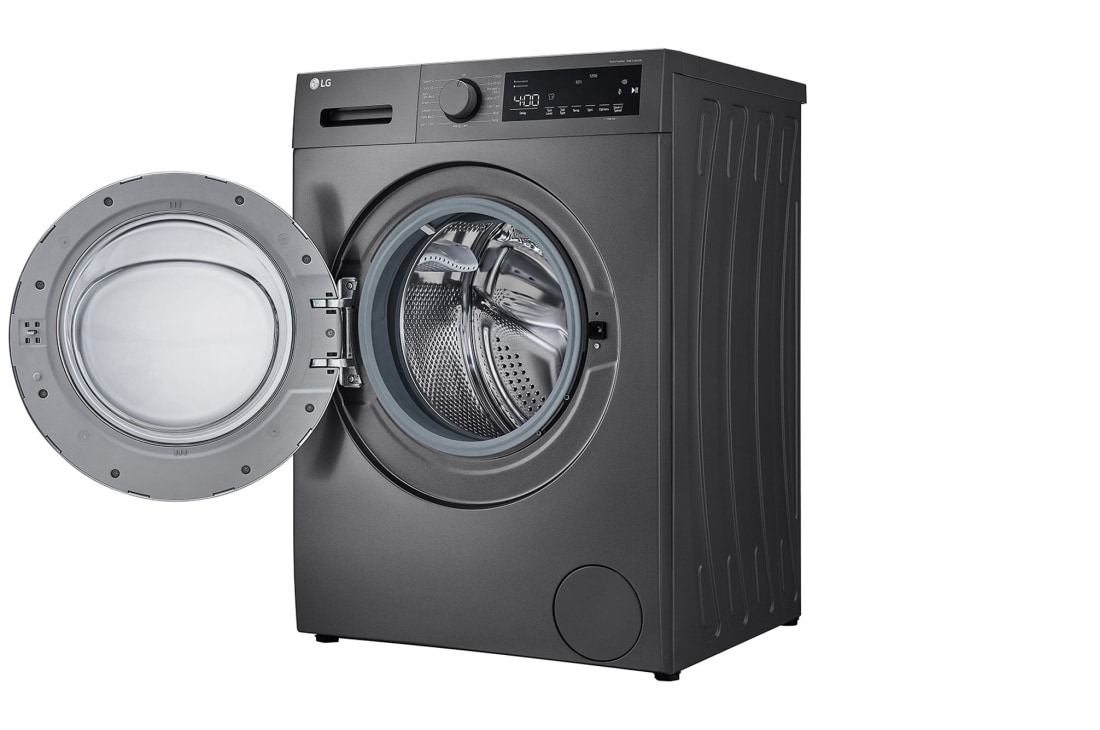 LG 8kg | Front Load Washer | AI DD™ | Allergy Care | Stain Care, right open, F2T2TYM1S, thumbnail 11