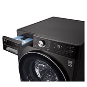 LG 12/8KG TurboWash Front Load Washing Machine, Drawer Open Detail, F4V9BCP2EE, thumbnail 5