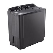 LG Twin Tub Washing Machine 7KG Wind Jet Dry, Roller Jet, 3 Wash Programs, Black Color, right side, P861RONT, thumbnail 9