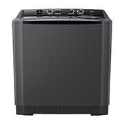 LG Twin Tub Washing Machine 15KG Wind Jet Dry, Roller Jet, 3 Wash Programs, Black Color, Front view, P1561RWNT, thumbnail 1