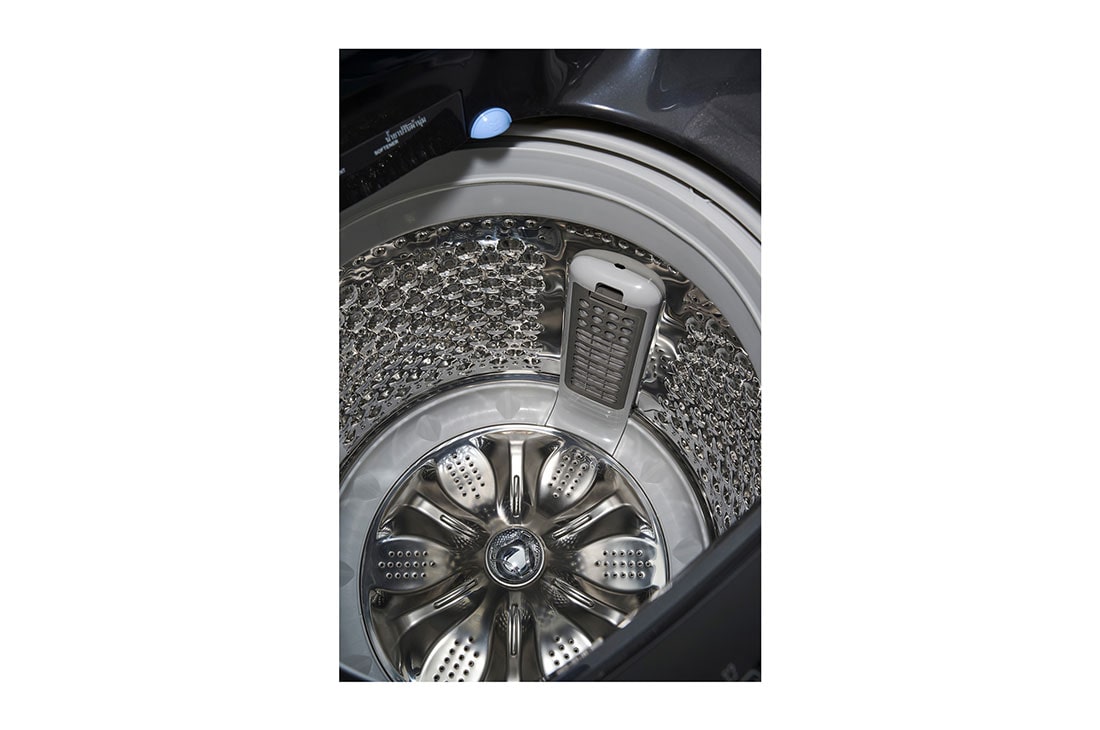 LG 19 Kg Top Load washing Machine, Platinum Black Colour, AIDD, Steam, Auto Tub Clean, Full Stainless Steel Tub, drum, T19H3SDHT2, thumbnail 3