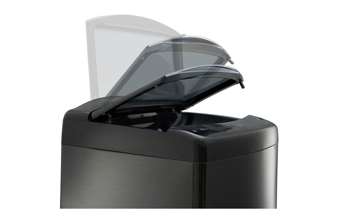 LG 19 Kg Top Load washing Machine, Platinum Black Colour, AIDD, Steam, Auto Tub Clean, Full Stainless Steel Tub, top, T19H3SDHT2, thumbnail 7