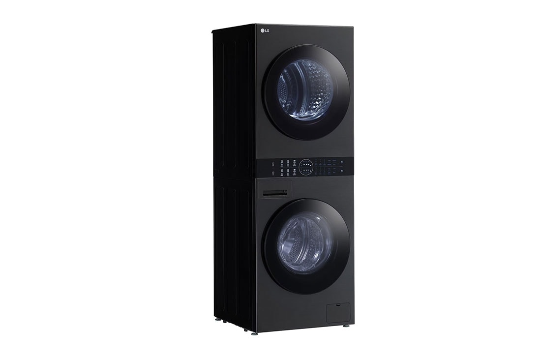 LG 13/10kg LG WashTower™ with Centre Control™, Black Steel color, Left view, WT1310RH, thumbnail 4
