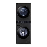 LG 13/10kg LG WashTower™ with Centre Control™, Black Steel color, Front view, WT1310RH, thumbnail 1