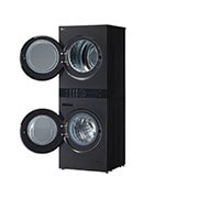 LG 13/10kg LG WashTower™ with Centre Control™, Black Steel color, Right view open door, WT1310RH, thumbnail 3