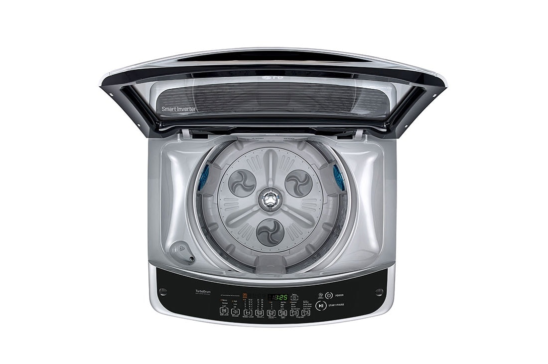 LG 13kg Smart Inverter Top Load Washing Machine, Top open View, T1385NEHTG, thumbnail 3