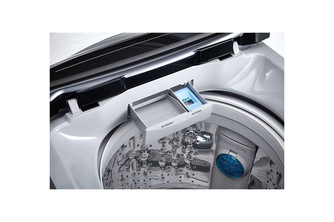 LG 13kg Smart Inverter Top Load Washing Machine, Drum View , T1385NEHTG, thumbnail 6