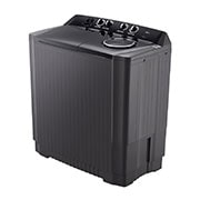 LG 15Kg Semi Automatic Twin Tub, Washing Machine, Roller Jet Pulsator + Soak, Middle Black, right side, P1561RWN9T, thumbnail 11