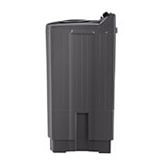 LG 18Kg Semi Automatic Twin Tub, Washing Machine, Roller Jet Pulsator + Soak, Middle Black, side, P1861RWN9T, thumbnail 12