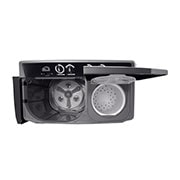 LG 18Kg Semi Automatic Twin Tub, Washing Machine, Roller Jet Pulsator + Soak, Middle Black, drum detail, P1861RWN9T, thumbnail 4