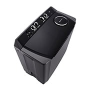 LG 18Kg Semi Automatic Twin Tub, Washing Machine, Roller Jet Pulsator + Soak, Middle Black, left perspective, P1861RWN9T, thumbnail 6