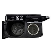 LG 7Kg Semi Automatic Twin Tub Washing Machine, Roller Jet Pulsator + Soak, Full Black, drum, P861RON9T, thumbnail 4