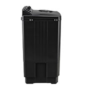 LG 7Kg Semi Automatic Twin Tub Washing Machine, Roller Jet Pulsator + Soak, Full Black, side, P861RON9T, thumbnail 9