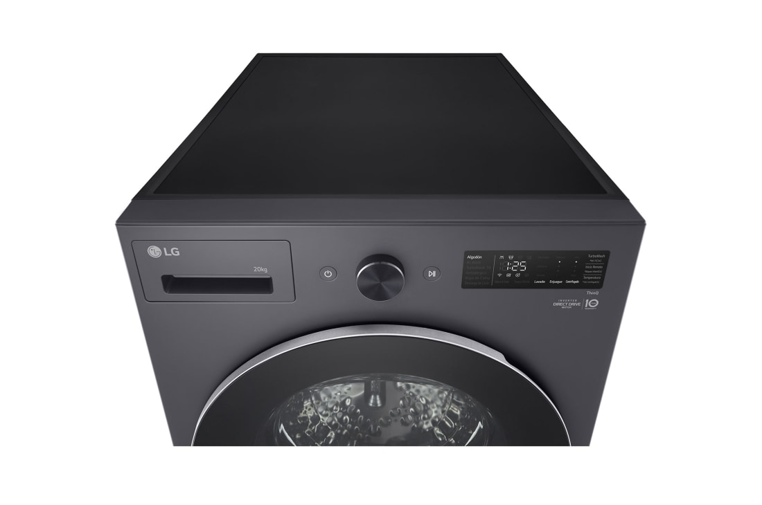 LG Washer Dryer Combo 20/10kg, Direct Drive Motor, Smart Diagnosis, Essence Graphite Color, KnobWindowDisplayDetail3, F0Z8DRP24, thumbnail 8