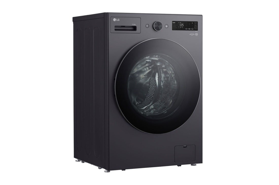 LG Washer Dryer Combo 15/8kg, Direct Drive Motor, Smart Diagnosis, Essence Graphite Color, LeftSide, F0Z6DRP249, thumbnail 11