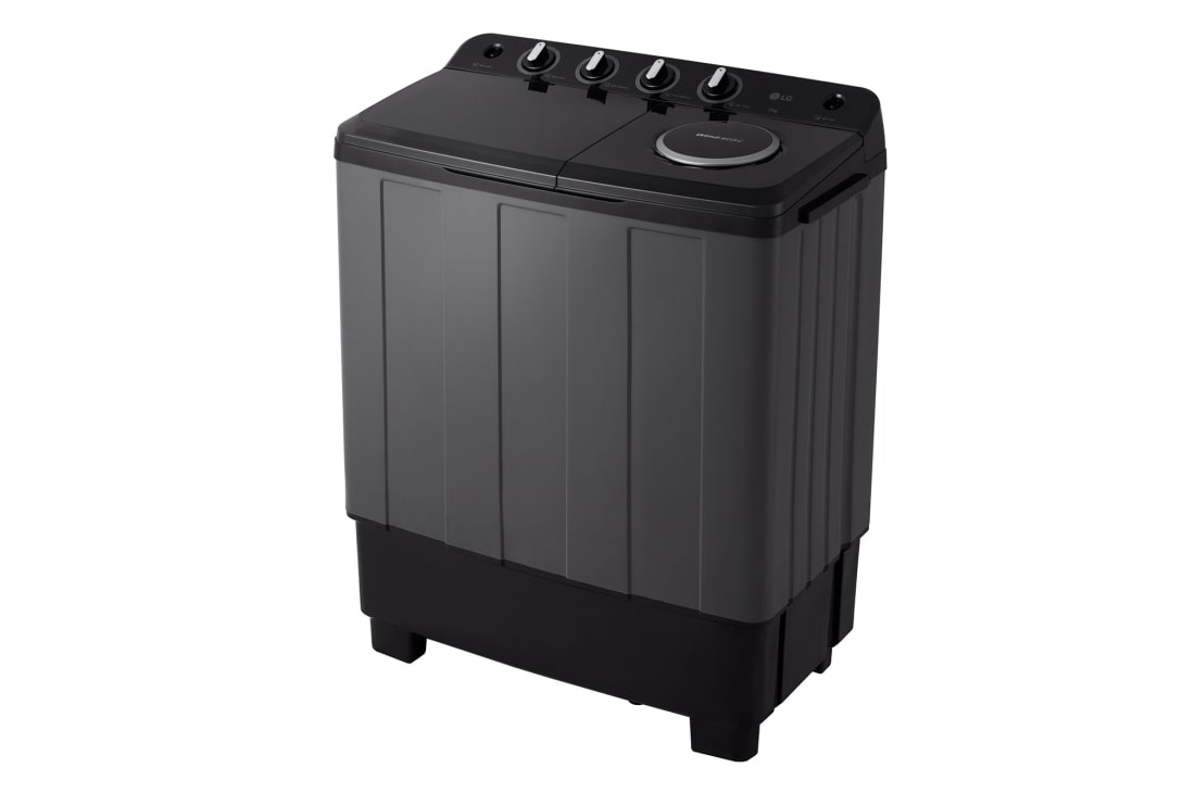 LG 8KG Twin Tub Washer, Modern laundry room scene with a twin tub washer highlighting flat design and compact footprint., P800R3AGNC, thumbnail 10