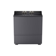 LG 8KG Twin Tub Washer, Front view of a twin tub washer with flat design and top control knobs on a clean white background., P800R3AGNC, thumbnail 1